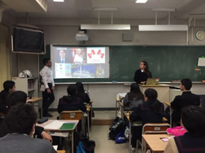 富士高等学校 英語の授業の写真