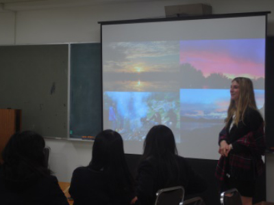 田柄高等学校 留学生交流会の写真（1）